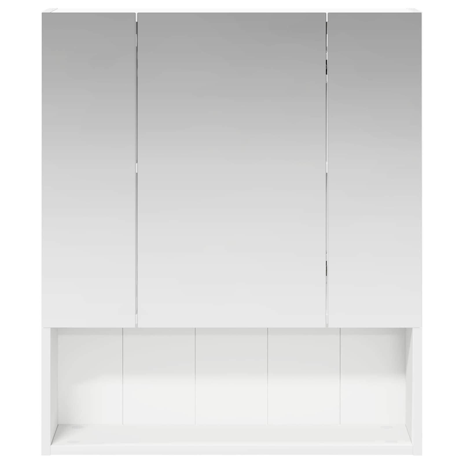 vidaXL Badkamer spiegelkast Wit 60 x 14.5 x 70 cm Bewerkt hout