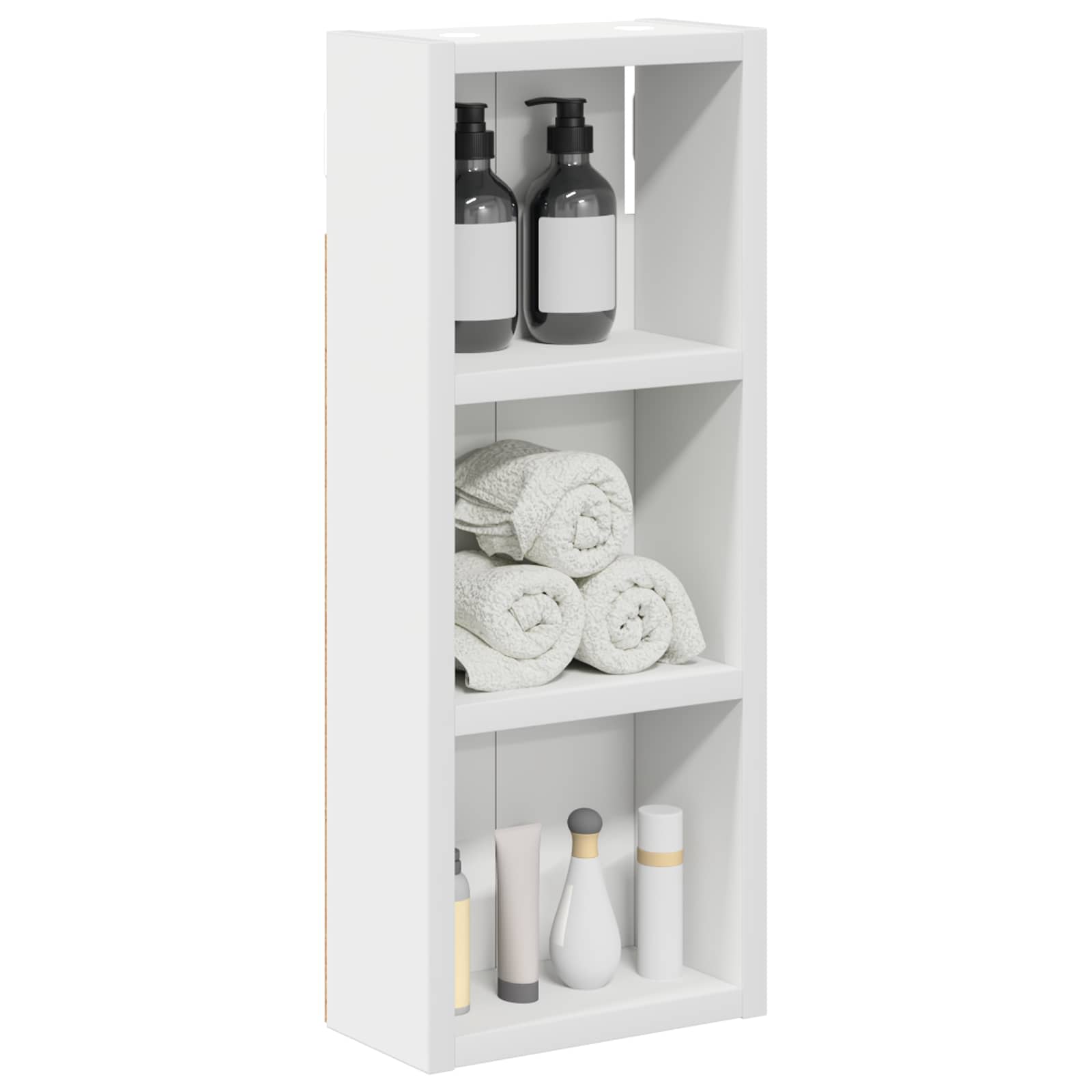vidaXL Badkamer wandkast Wit 40 x 16 x 62,5 cm Geconstrueerd hout