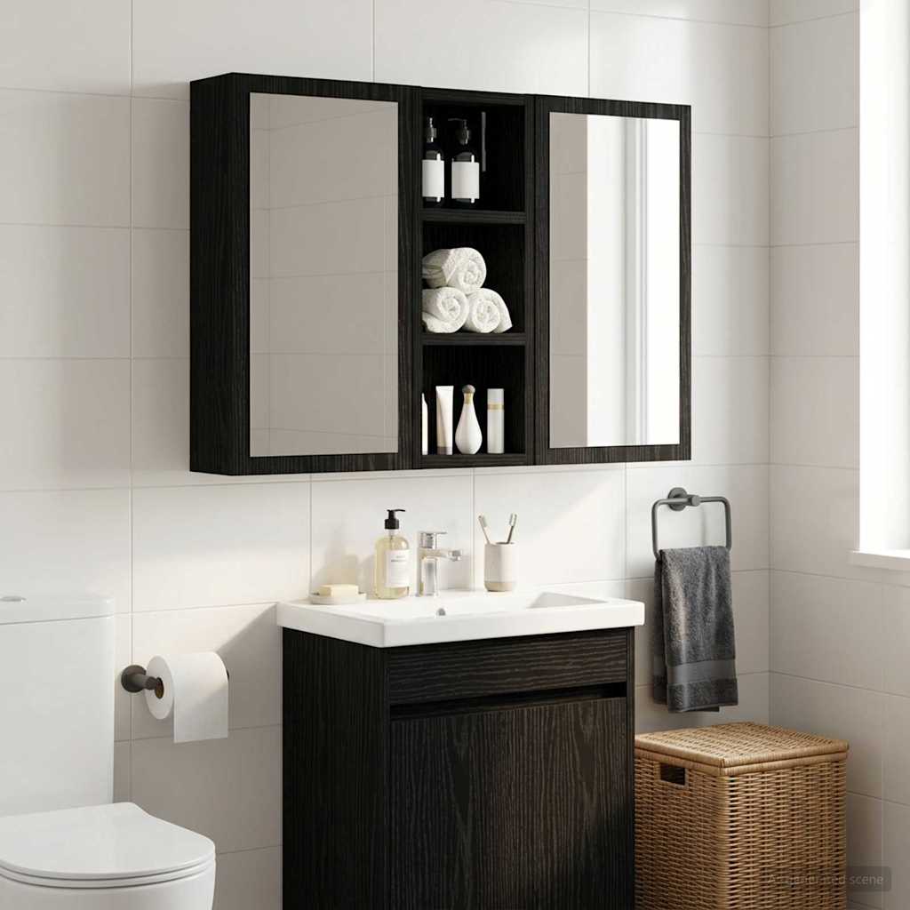 vidaXL Badkamer wandkast Wit 40 x 16 x 62,5 cm Geconstrueerd hout
