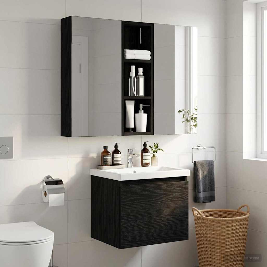 vidaXL Badkamer wandkast Wit 40 x 16 x 62,5 cm Geconstrueerd hout