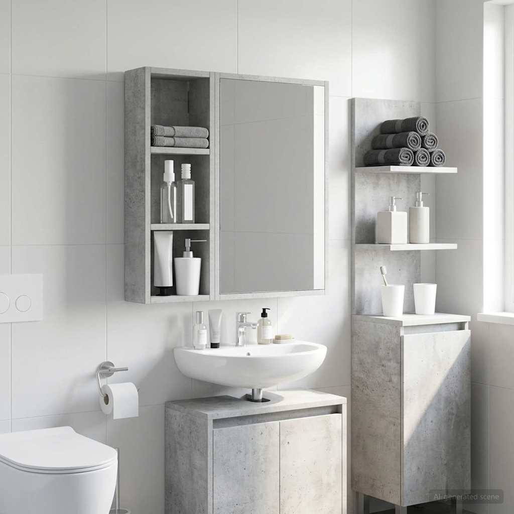 vidaXL Badkamer wandkast Wit 40 x 16 x 62,5 cm Geconstrueerd hout