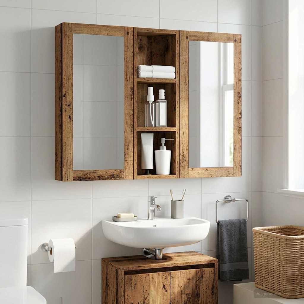 vidaXL Badkamer wandkast Wit 40 x 16 x 62,5 cm Geconstrueerd hout