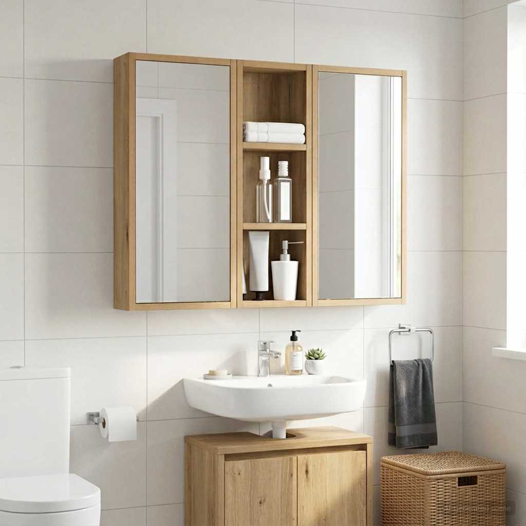 vidaXL Badkamer wandkast Wit 40 x 16 x 62,5 cm Geconstrueerd hout