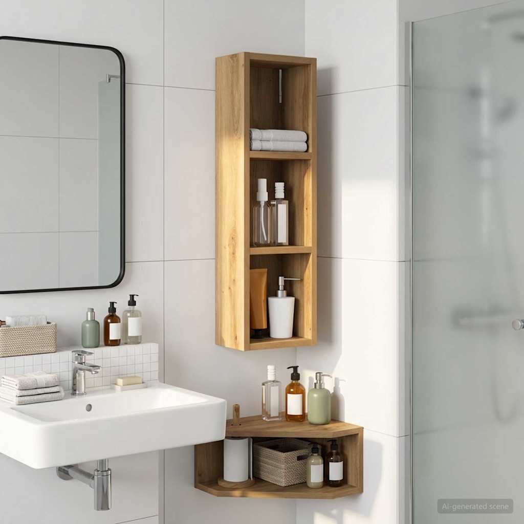 vidaXL Badkamer wandkast Wit 40 x 16 x 62,5 cm Geconstrueerd hout