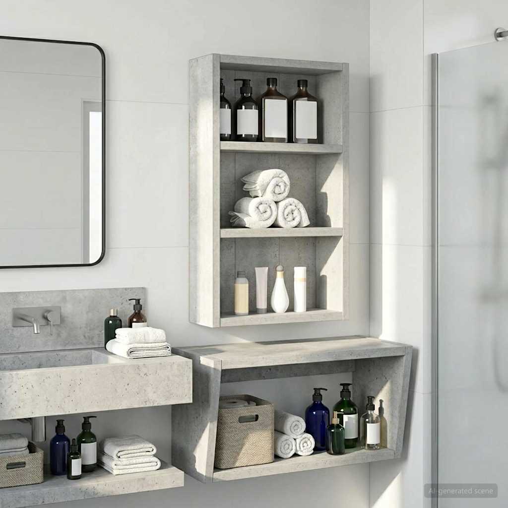 vidaXL Badkamer wandkast Wit 40 x 16 x 62,5 cm Geconstrueerd hout