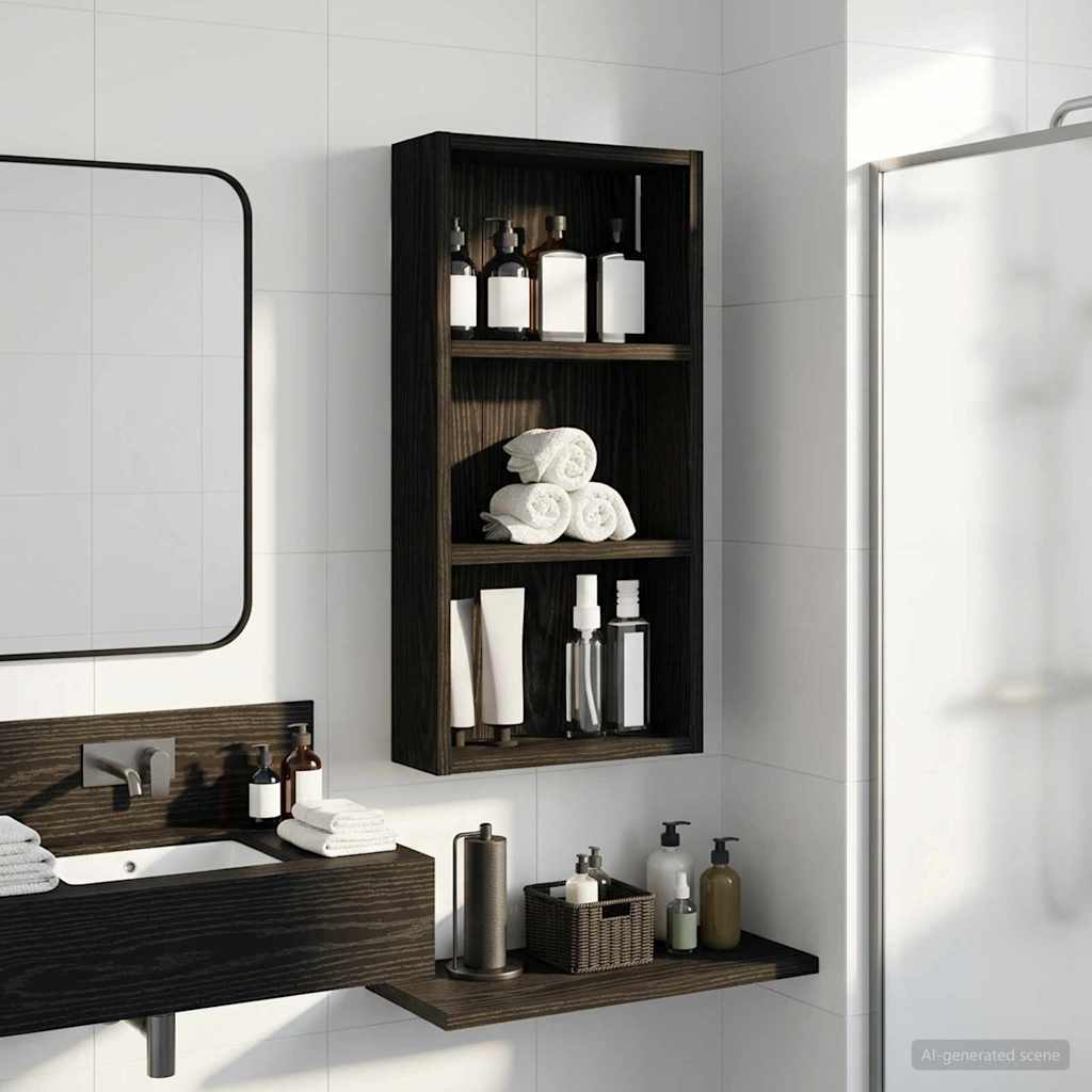 vidaXL Badkamer wandkast Wit 40 x 16 x 62,5 cm Geconstrueerd hout