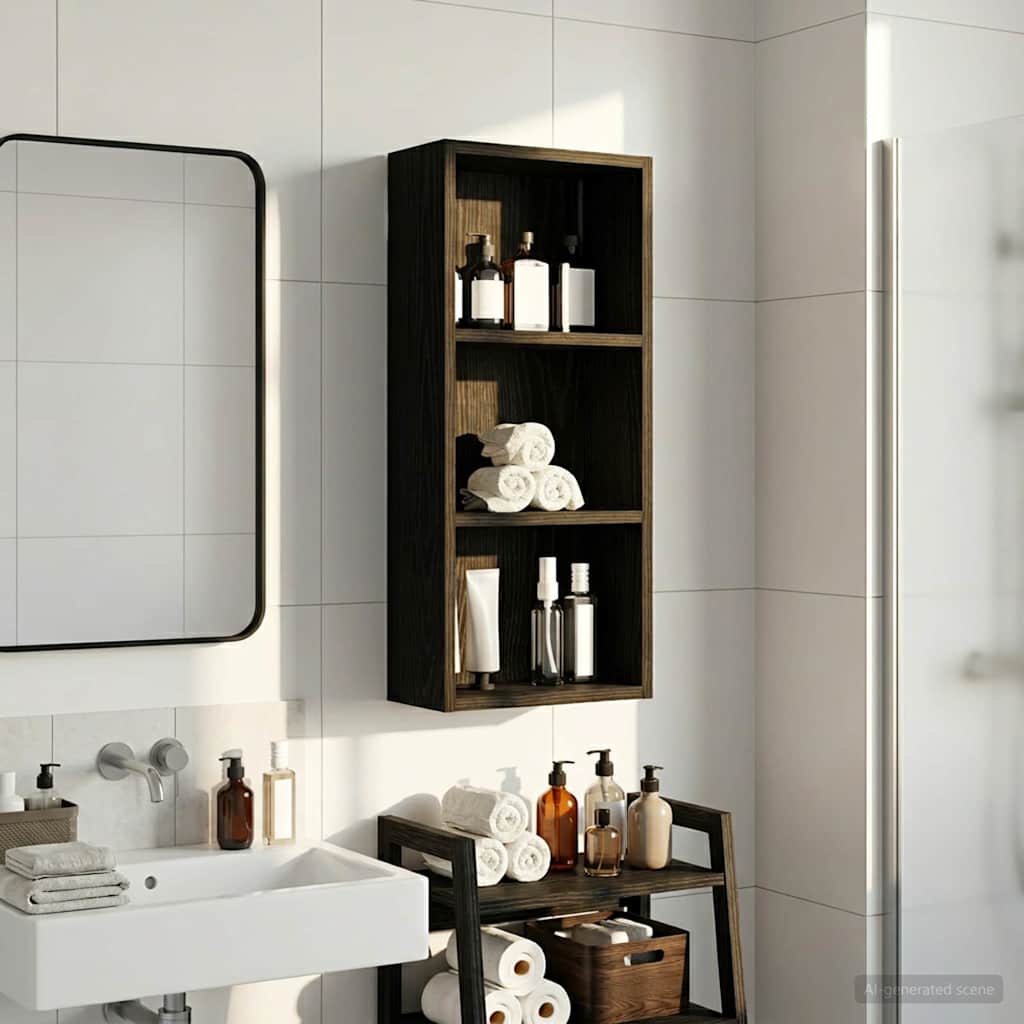 vidaXL Badkamer wandkast Wit 40 x 16 x 62,5 cm Geconstrueerd hout