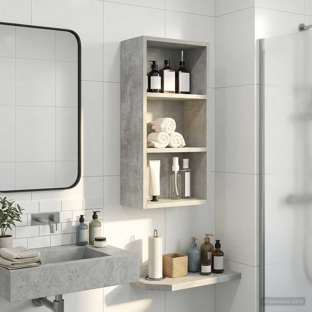 vidaXL Badkamer wandkast Wit 40 x 16 x 62,5 cm Geconstrueerd hout