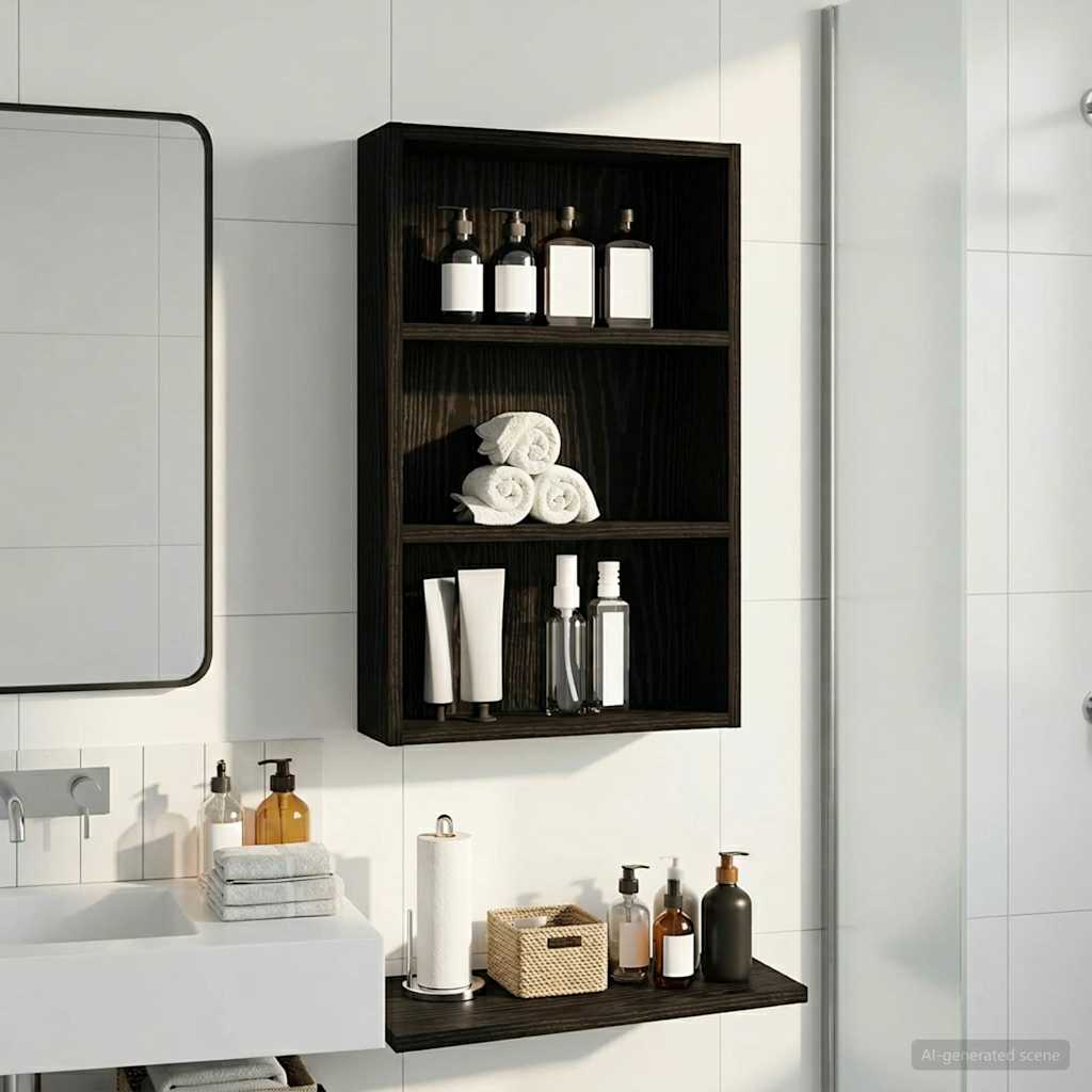 vidaXL Badkamer wandkast Wit 40 x 16 x 62,5 cm Geconstrueerd hout