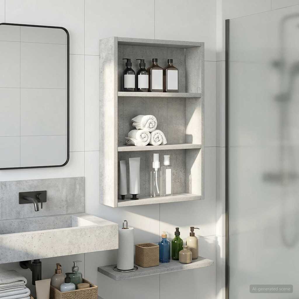 vidaXL Badkamer wandkast Wit 40 x 16 x 62,5 cm Geconstrueerd hout
