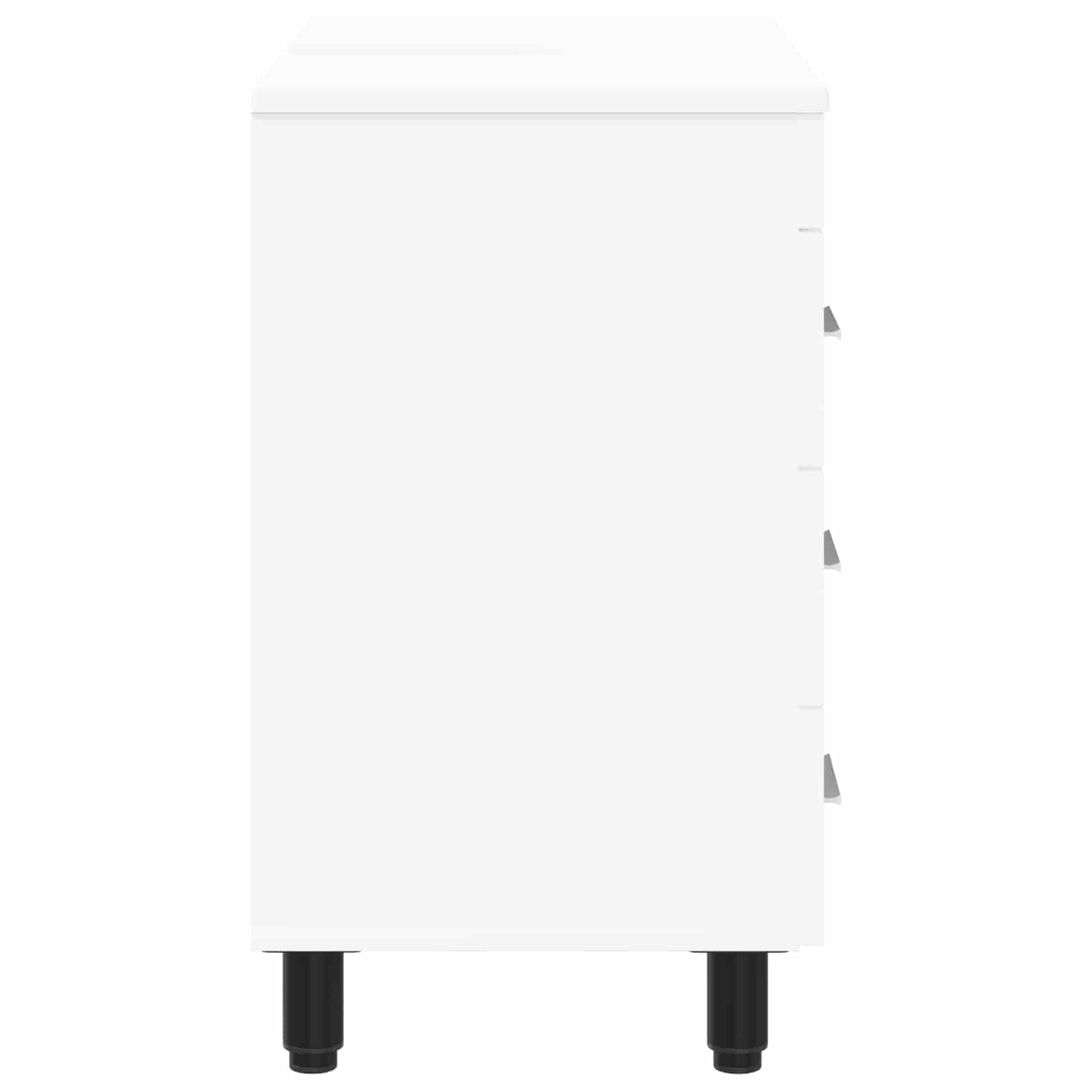 vidaXL Badkamermeubel met Wasbak met lade Zwart 60 x 35 x 60 cm