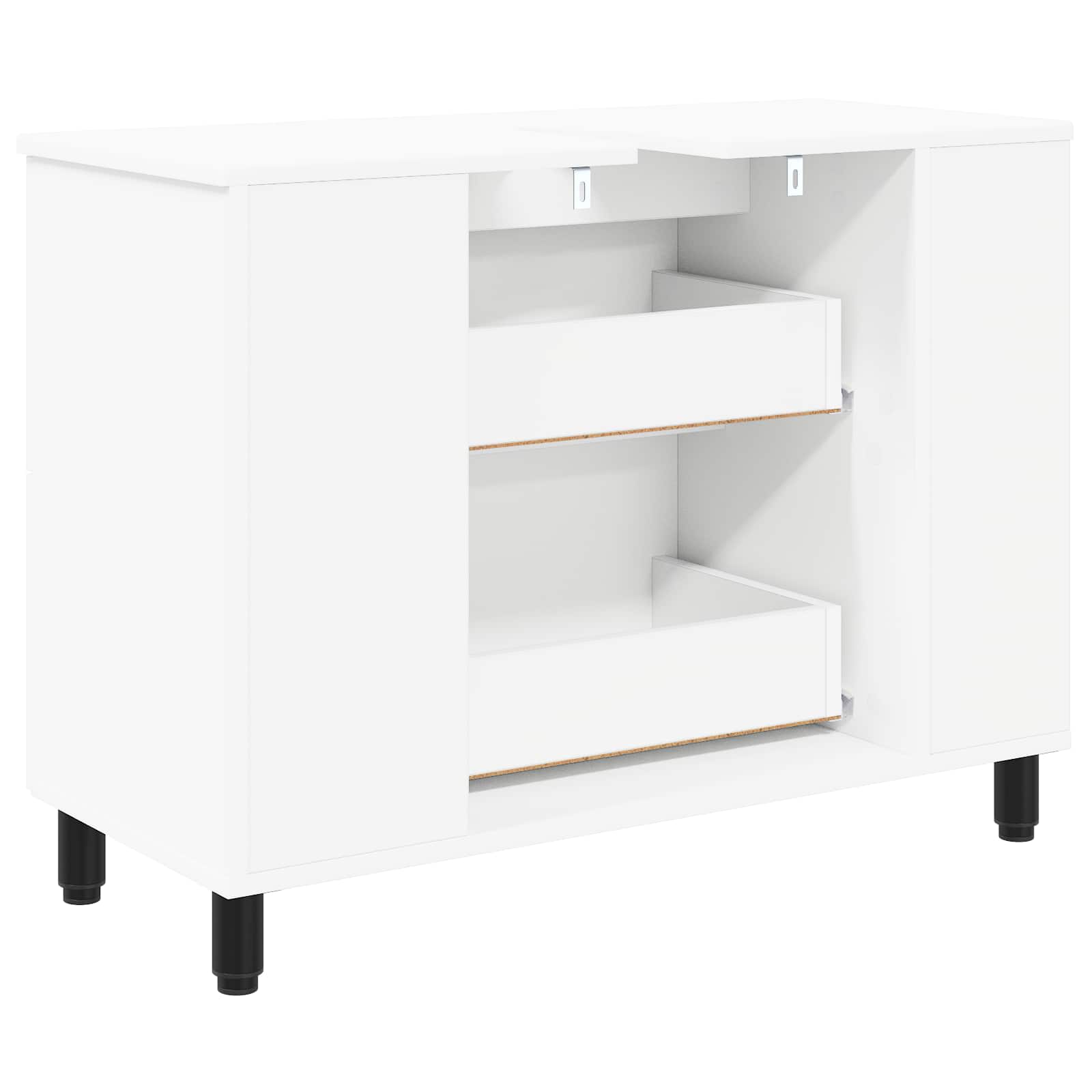 vidaXL Opbergkast onder de wastafel Sonoma eiken 80 x 35 x 60 cm