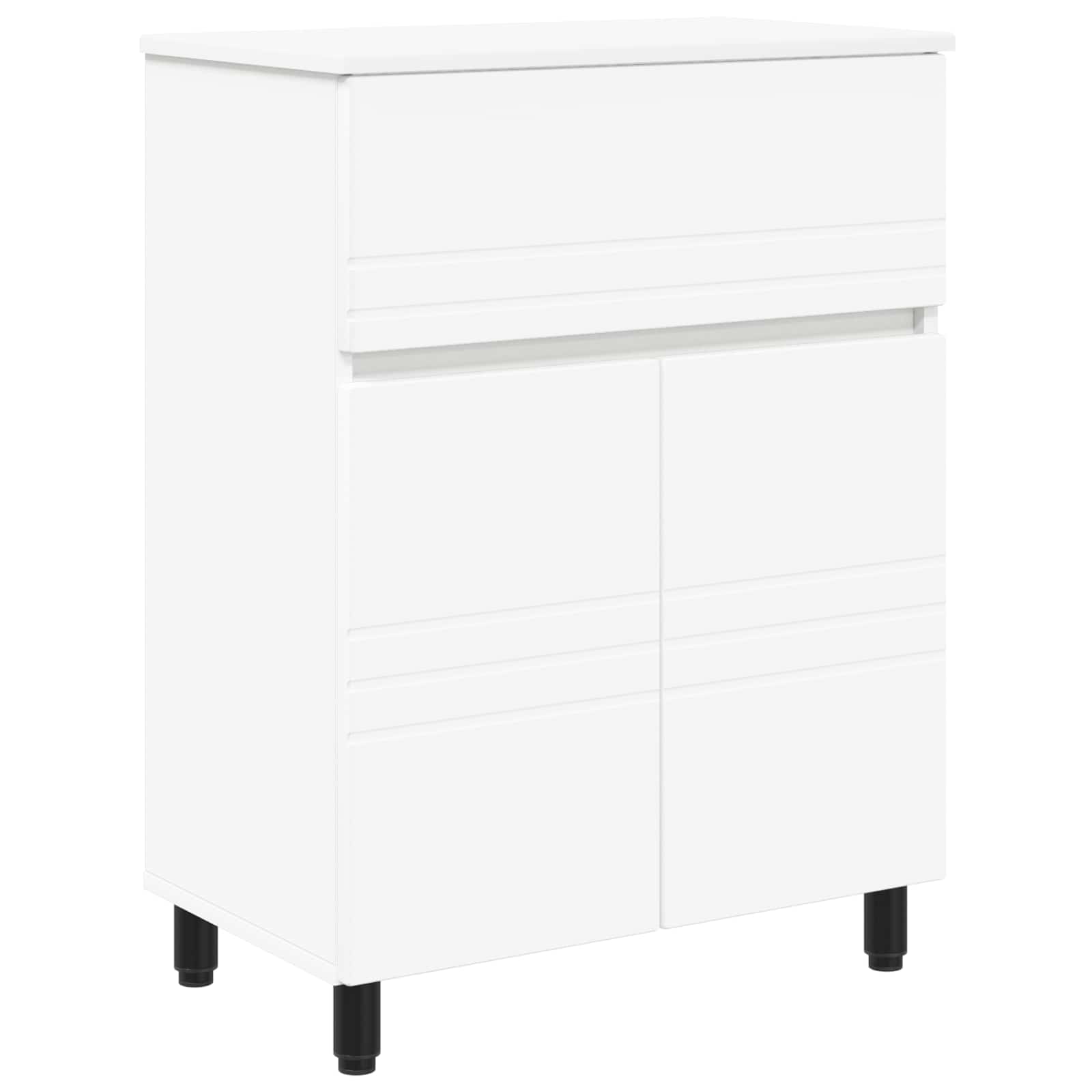 vidaXL Badkamer Waskom Wit 60 x 35 x 80 cm Bewerkt hout