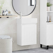 vidaXL Badkamermeubel met kraan Wit 45,5 x 25,5 x 84 cm