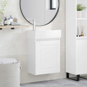 vidaXL Badkamermeubel met kraan Wit 45,5 x 22,5 x 84 cm