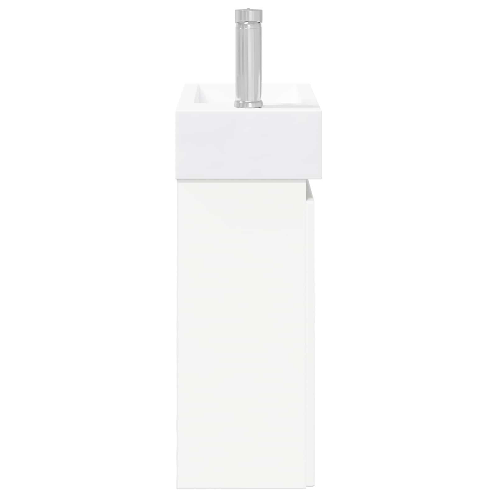 vidaXL Badkamermeubel met kraan Wit 45,5 x 22,5 x 84 cm