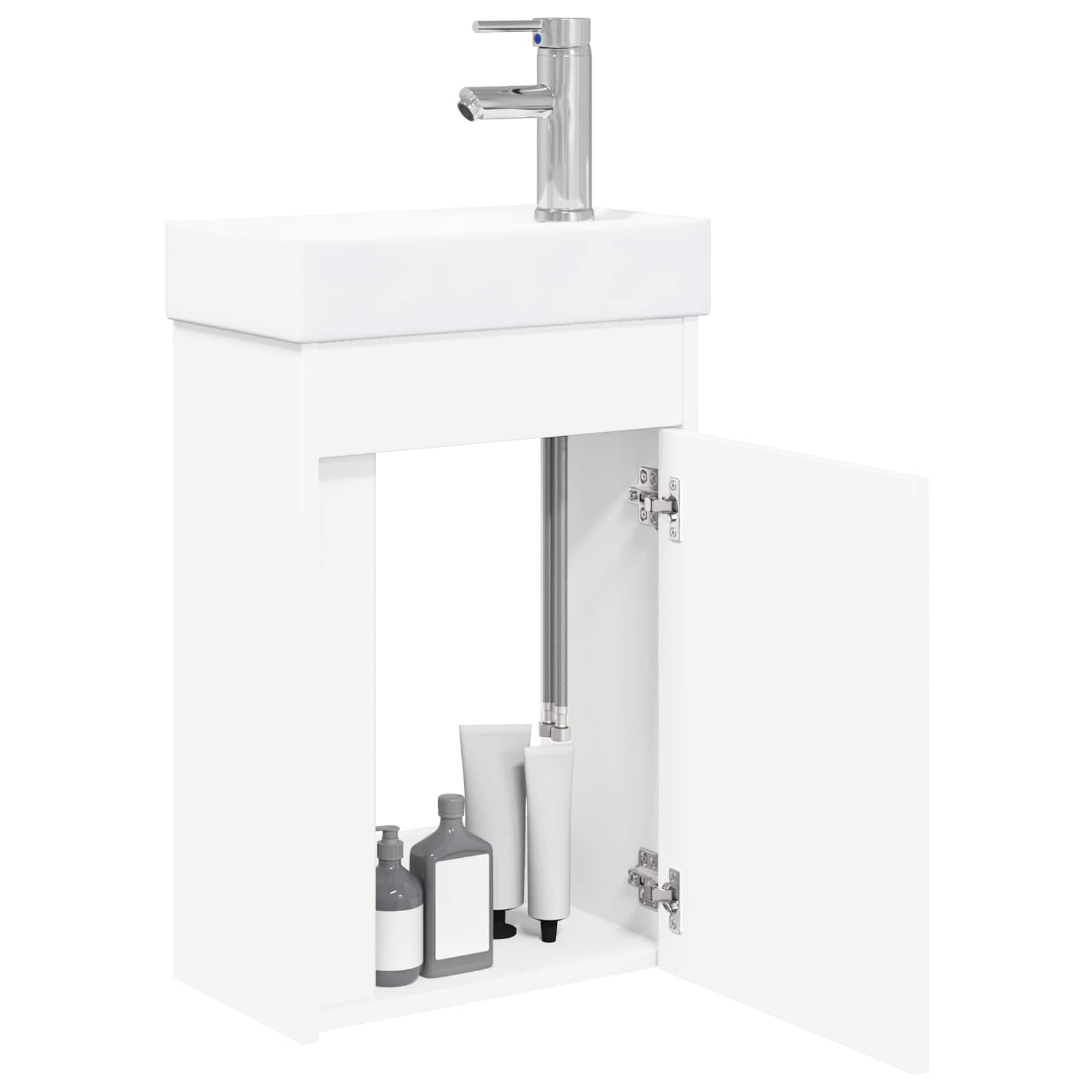 vidaXL Badkamerkast met wastafel Artisan eik 40,5 x 22,5 x 62 cm