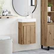 vidaXL Badkamerkast met wastafel Artisan eik 40,5 x 22,5 x 62 cm