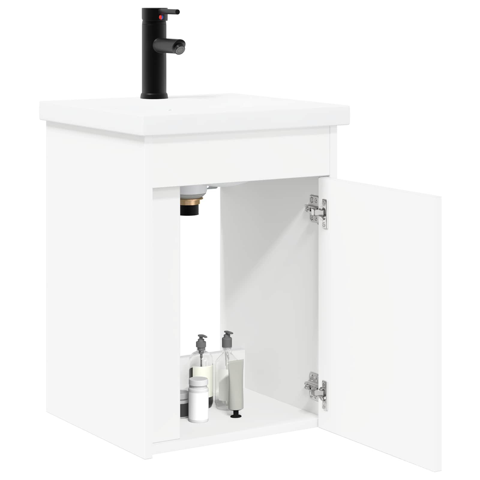 vidaXL Badkamerkast met kraan Wit 42 x 40 x 74,5 cm
