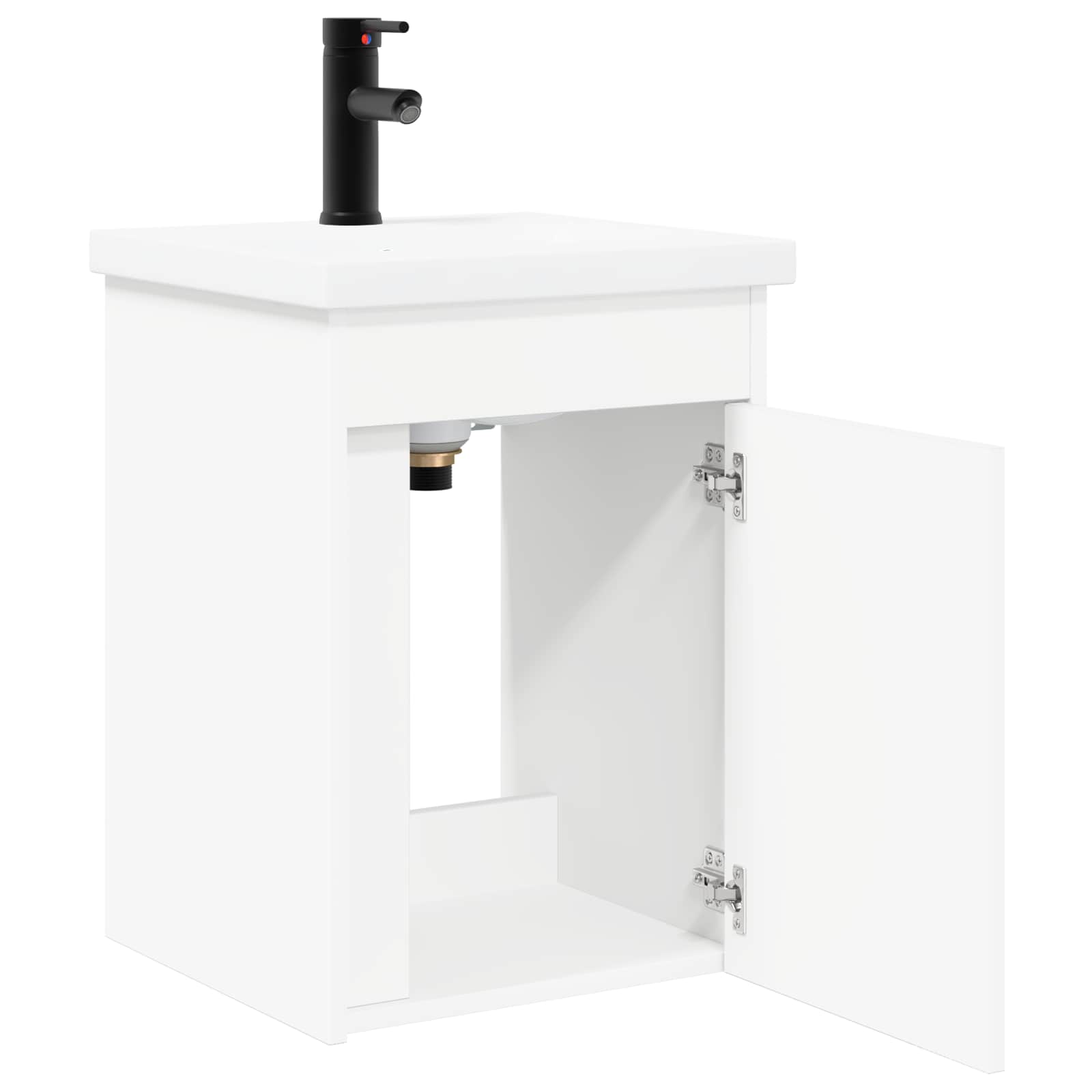 vidaXL Badkamerkast met kraan Wit 42 x 40 x 74,5 cm