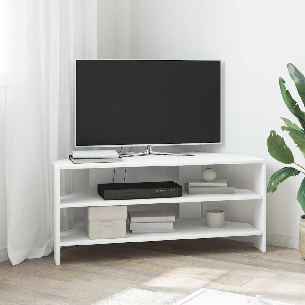 vidaXL HoekTVKast Wit 102x40,5x45cm Bewerkt hout