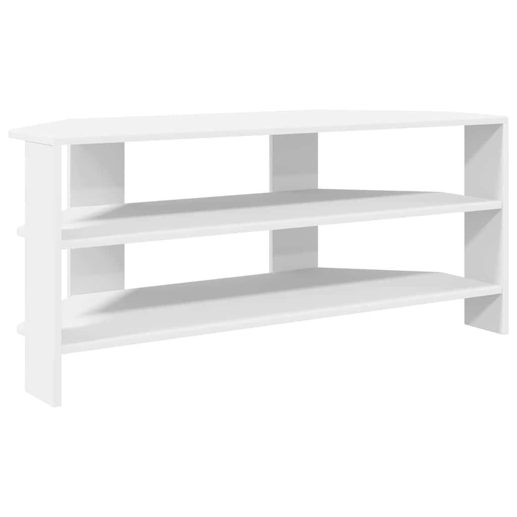 vidaXL HoekTVKast Wit 102x40,5x45cm Bewerkt hout