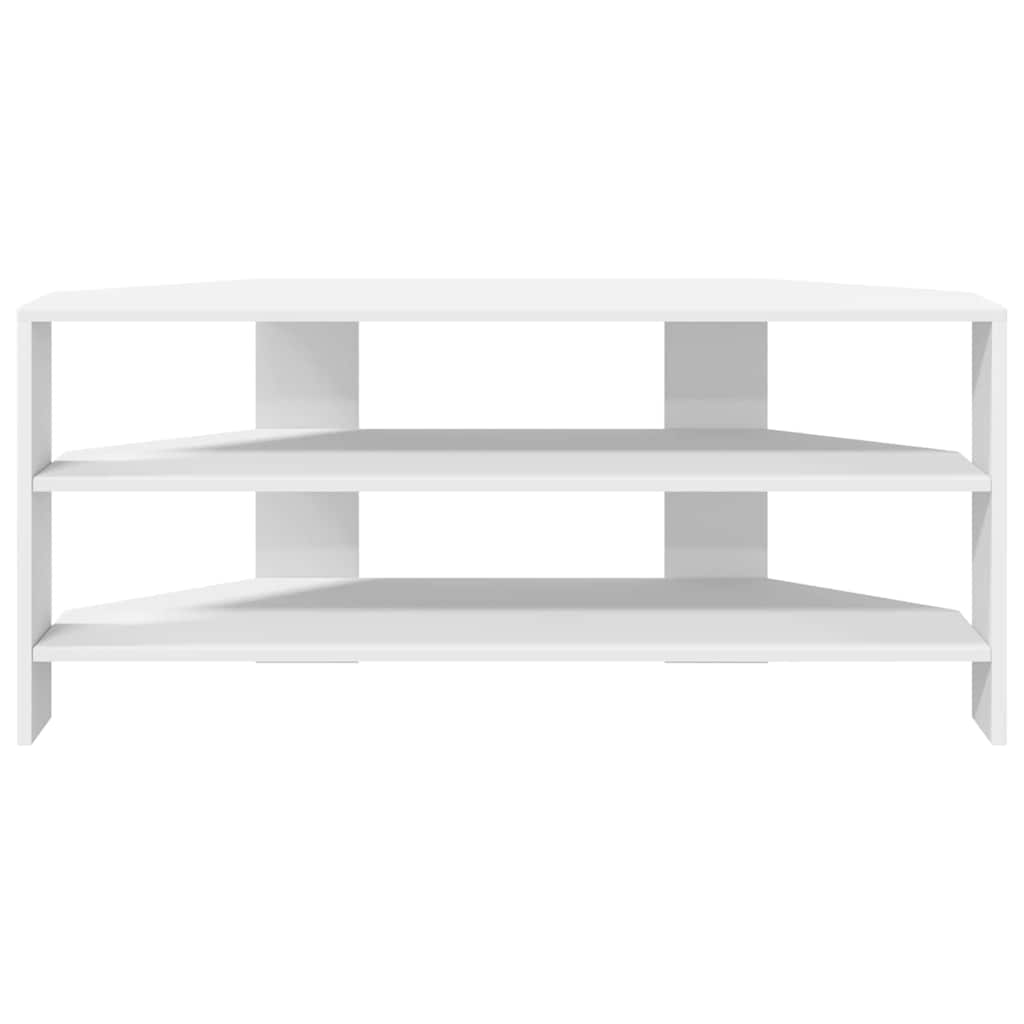 vidaXL HoekTVKast Wit 102x40,5x45cm Bewerkt hout