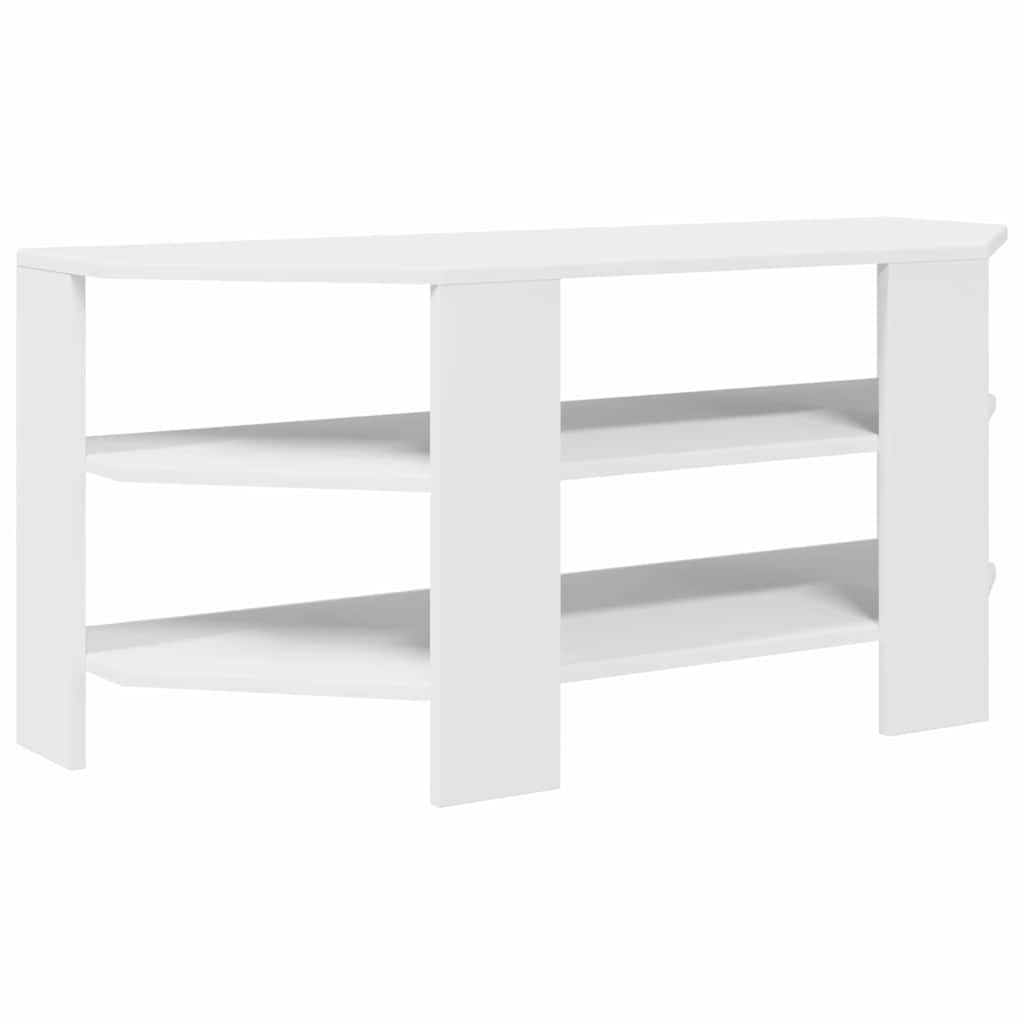 vidaXL HoekTVKast Wit 102x40,5x45cm Bewerkt hout