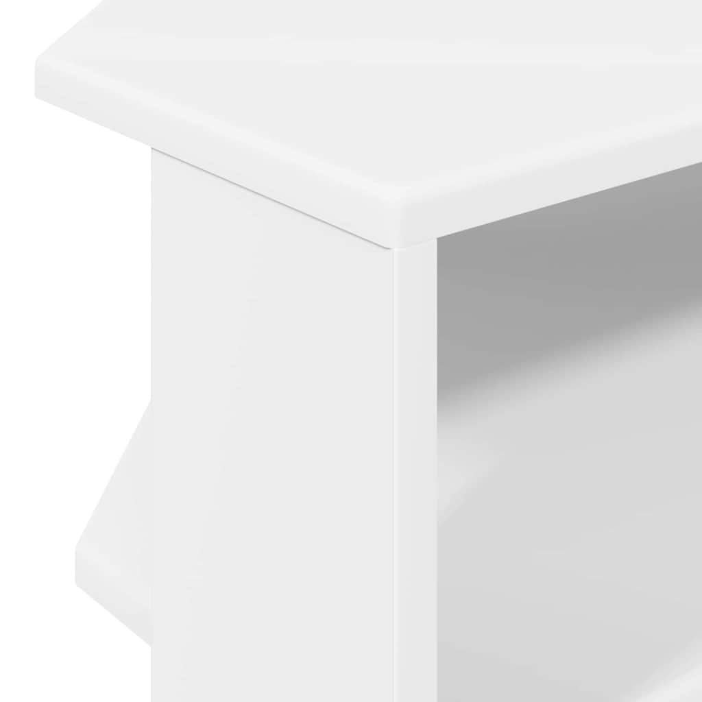 vidaXL HoekTVKast Wit 102x40,5x45cm Bewerkt hout