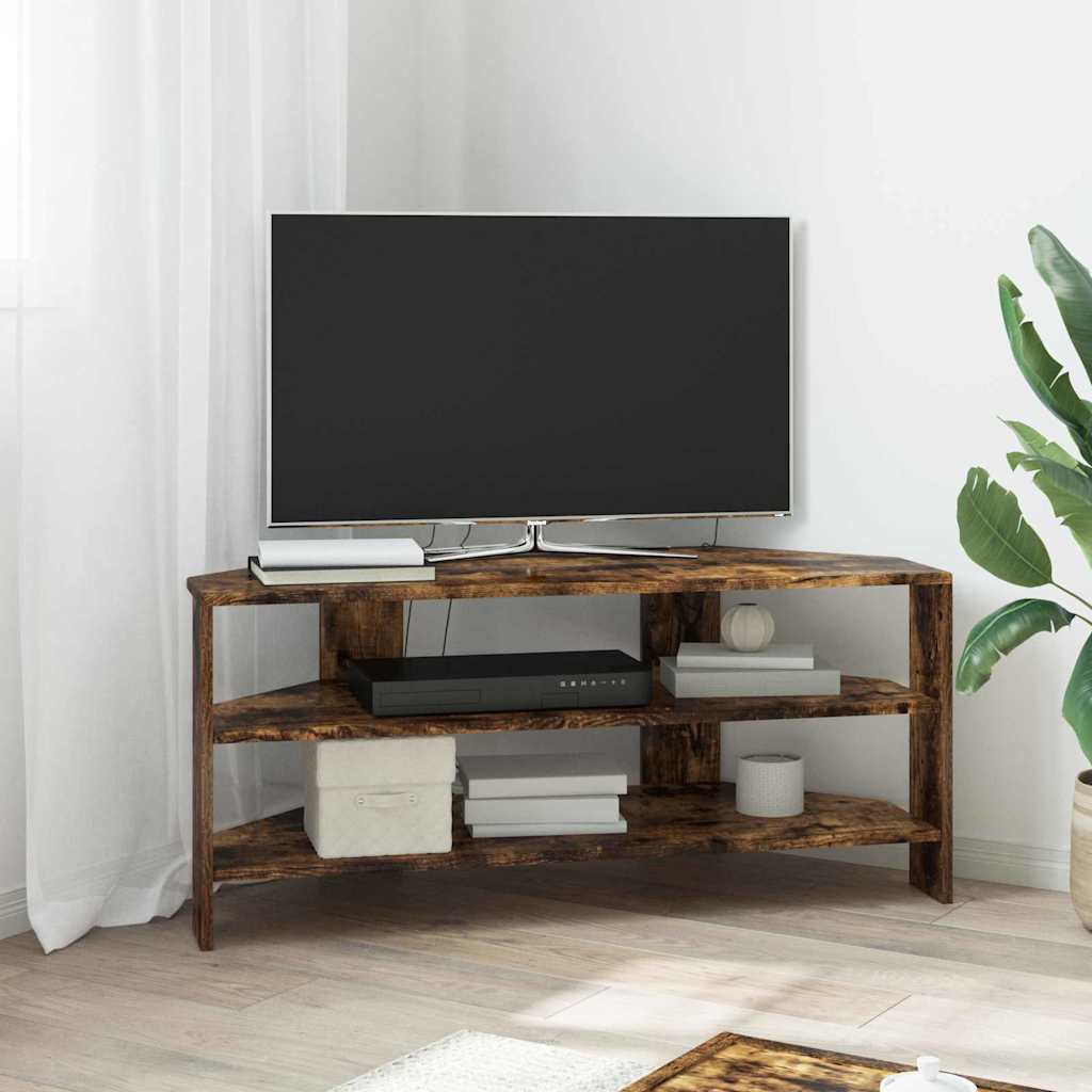 vidaXL HoekTVKast Wit 102x40,5x45cm Bewerkt hout