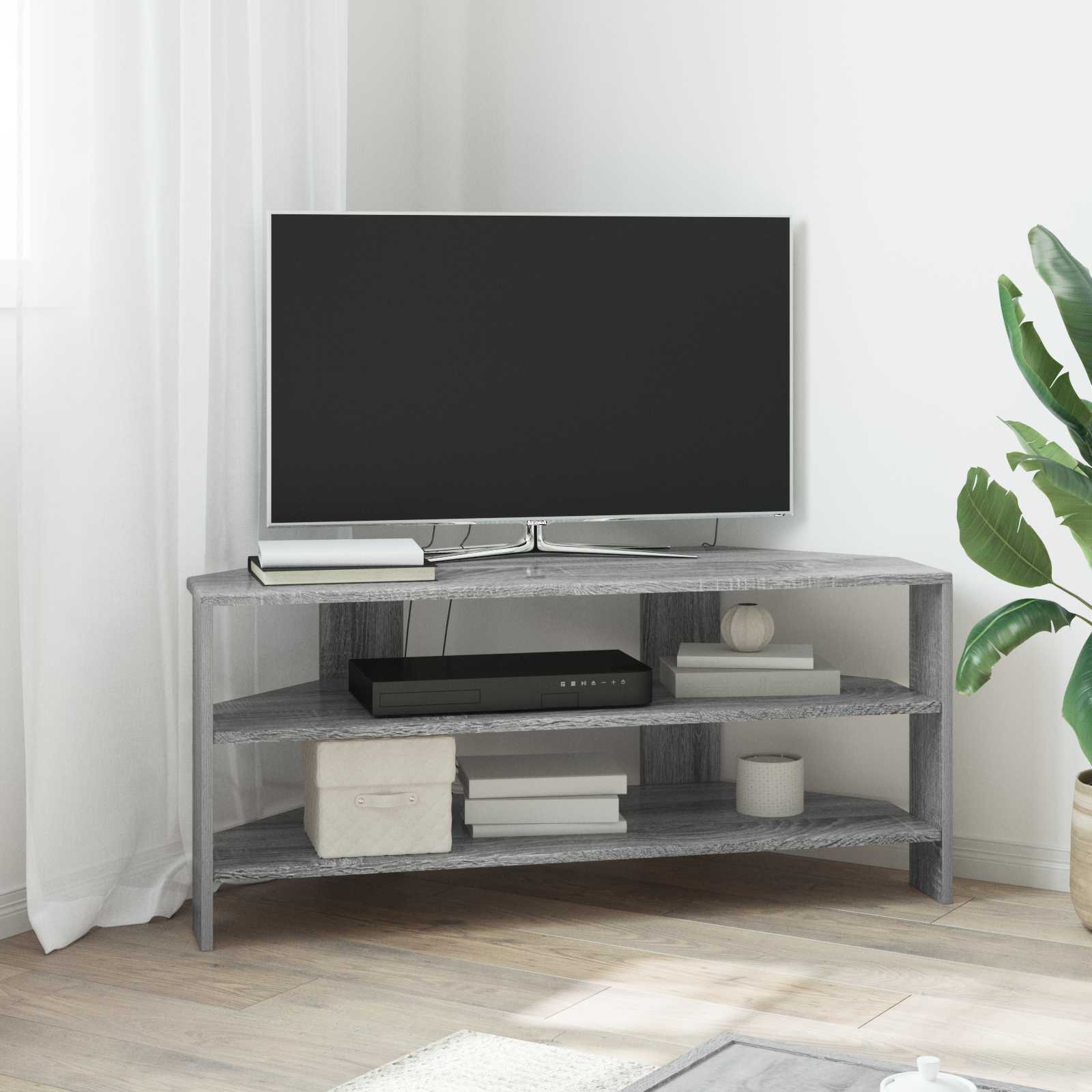 vidaXL HoekTVKast Wit 102x40,5x45cm Bewerkt hout