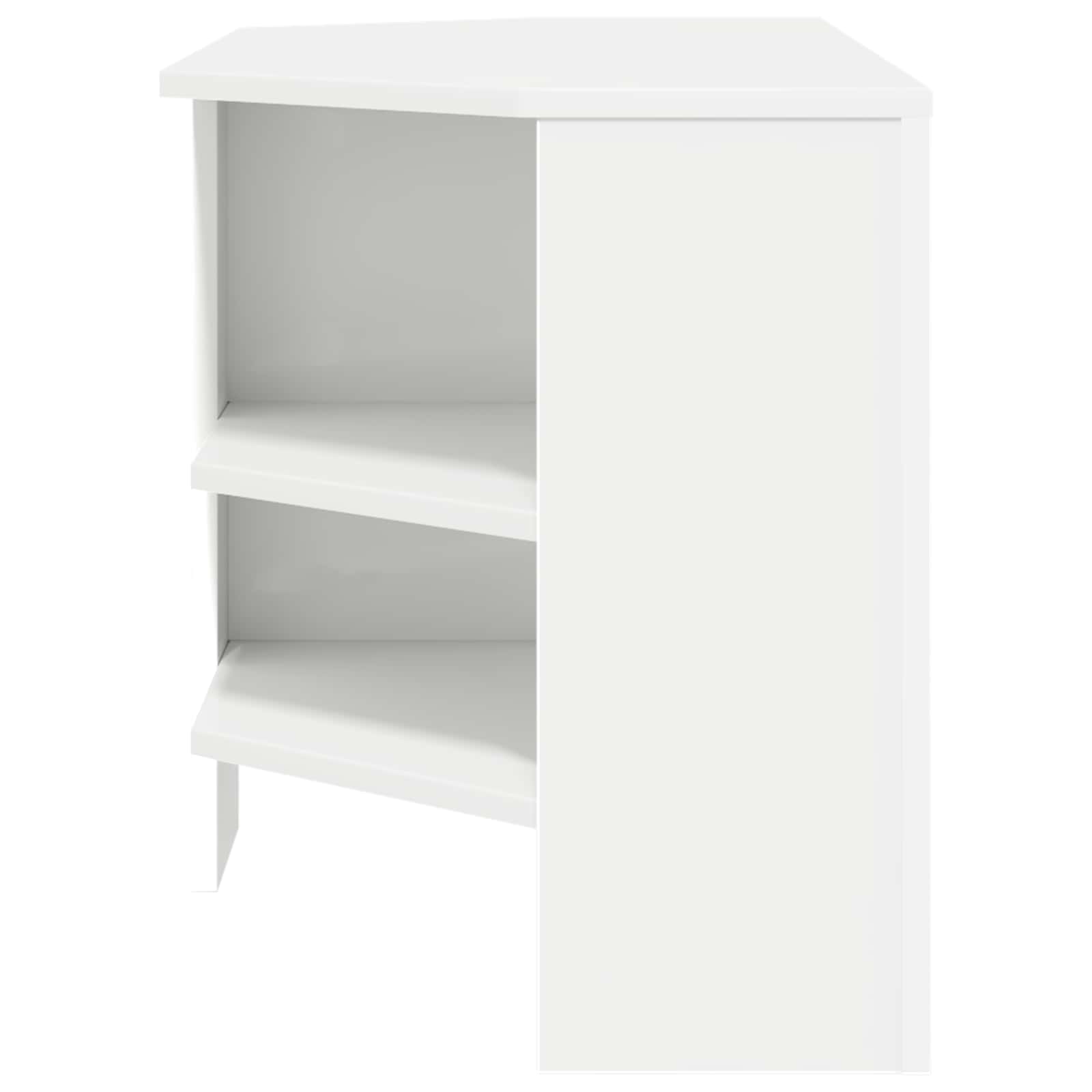 vidaXL HoekTVKast Wit 102x40,5x45cm Bewerkt hout