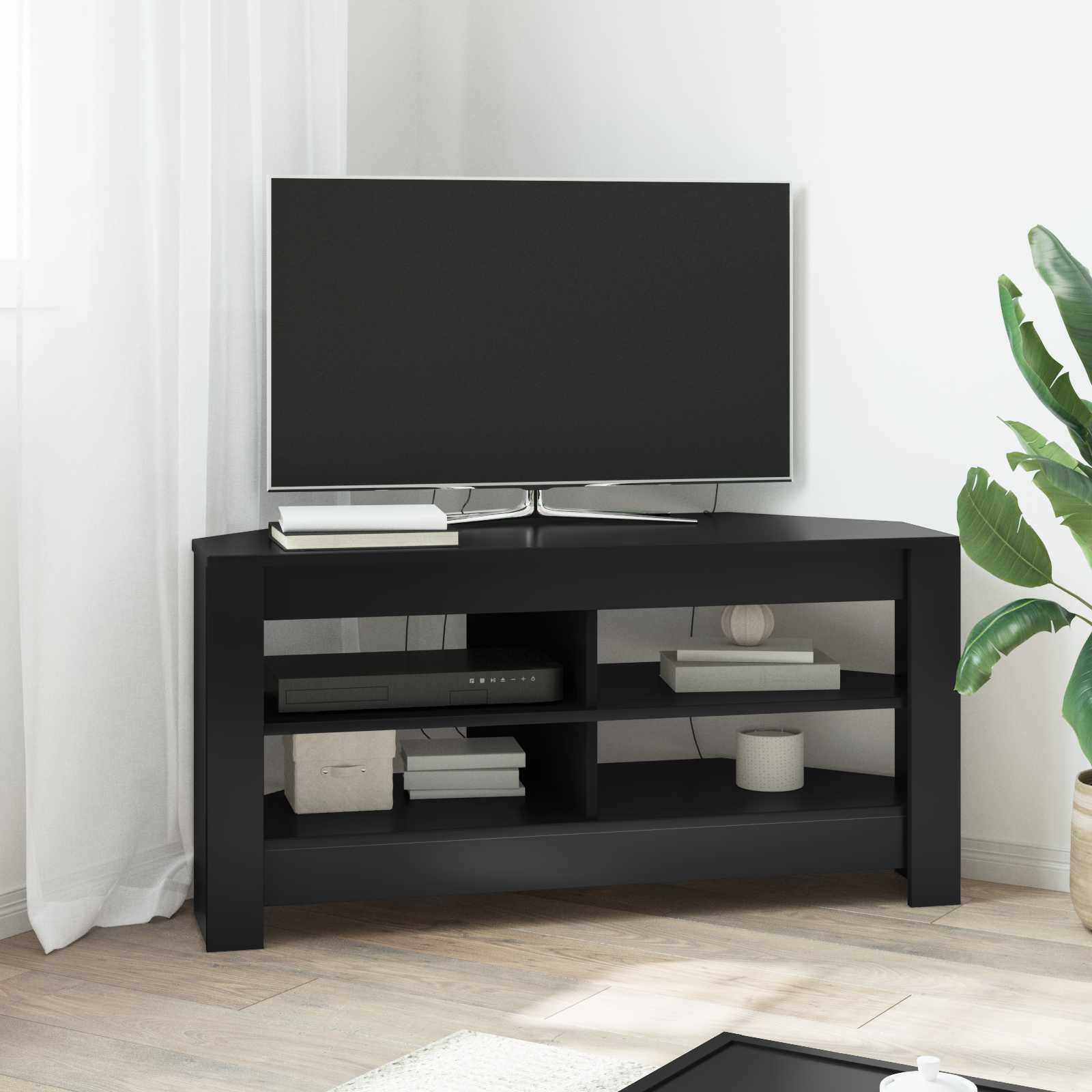 vidaXL HoekTVKast Wit 102x40,5x45cm Bewerkt hout