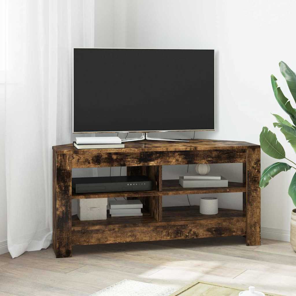 vidaXL HoekTVKast Wit 102x40,5x45cm Bewerkt hout