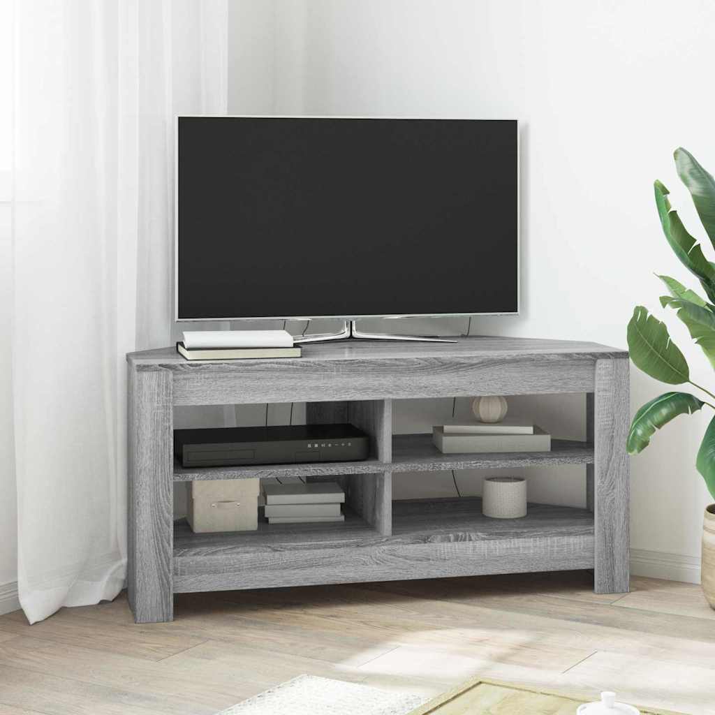 vidaXL HoekTVKast Wit 102x40,5x45cm Bewerkt hout