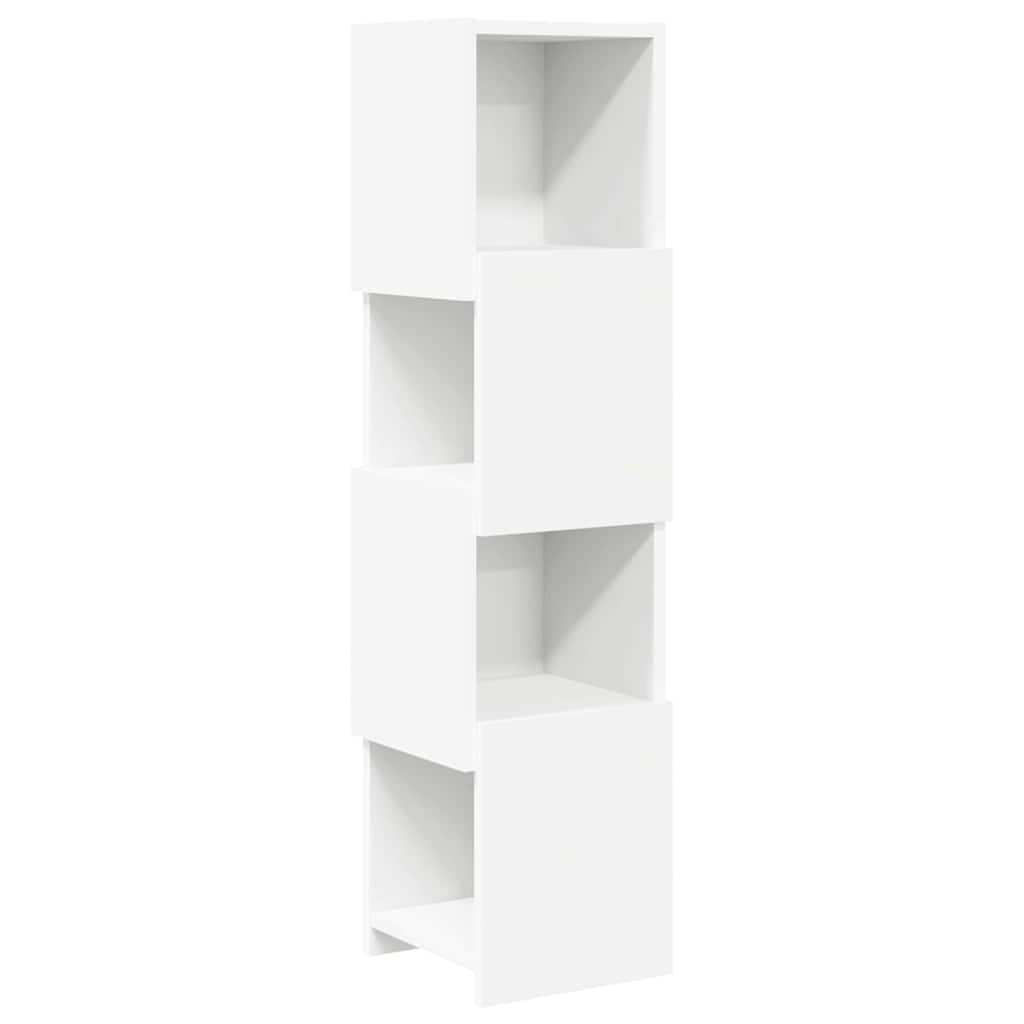vidaXL Hoekkast Wit 25,5x25x102cm Bewerkt hout
