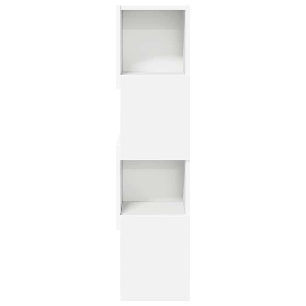 vidaXL Hoekkast Wit 25,5x25x102cm Bewerkt hout