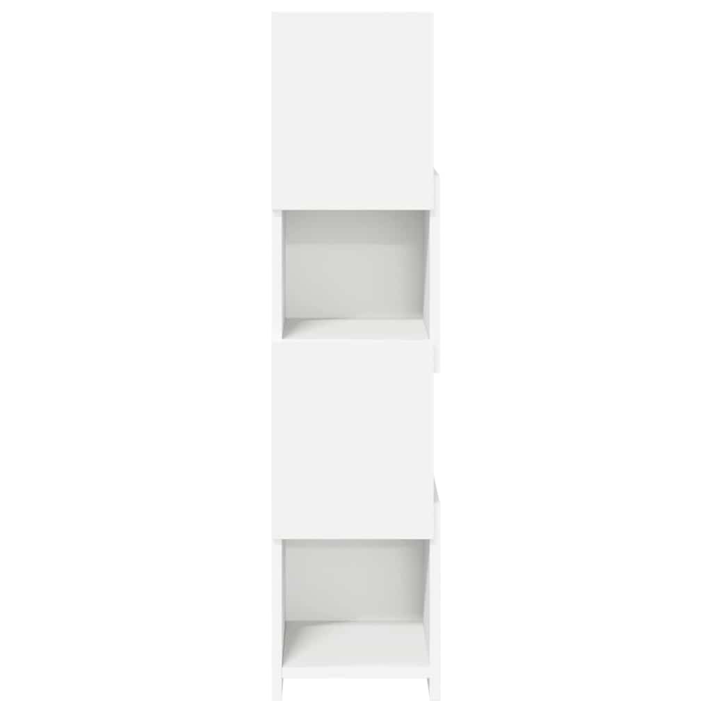 vidaXL Hoekkast Wit 25,5x25x102cm Bewerkt hout