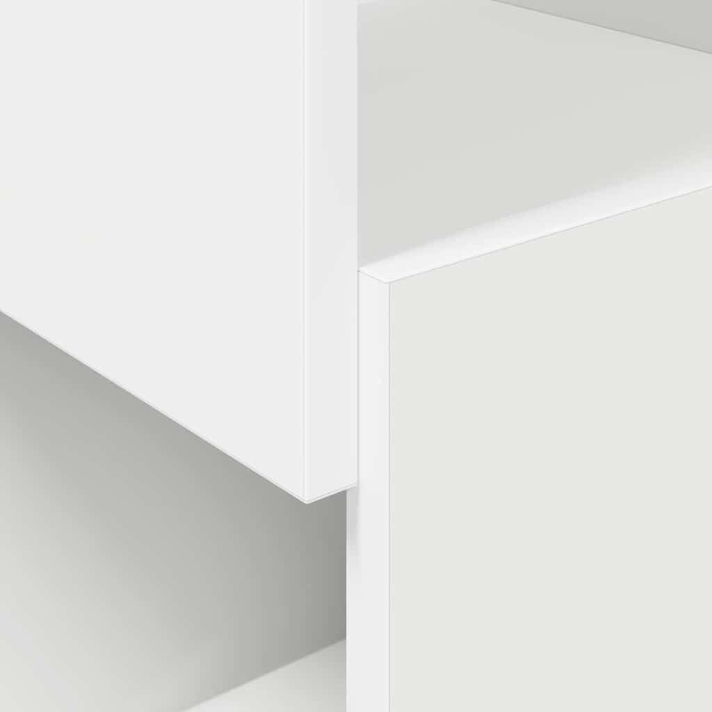 vidaXL Hoekkast Wit 25,5x25x102cm Bewerkt hout