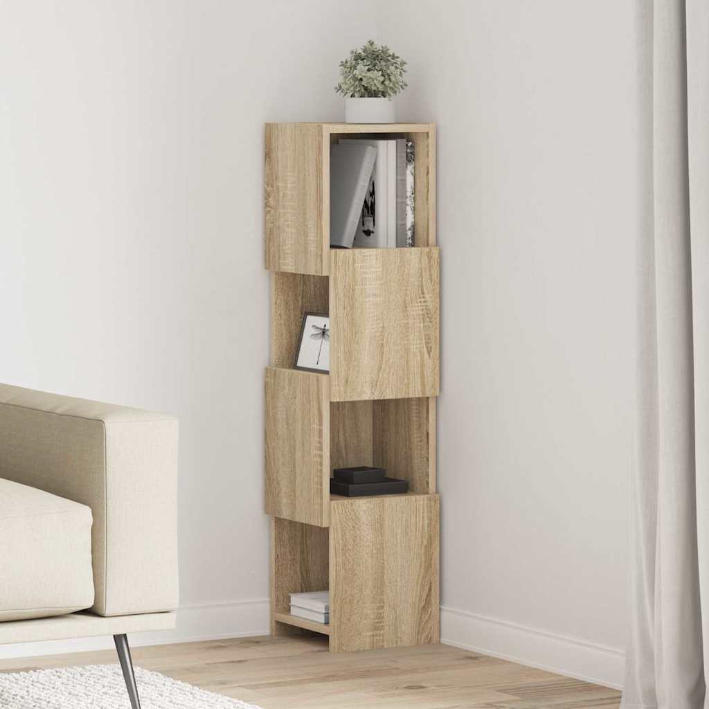vidaXL Hoekkast Wit 25,5x25x102cm Bewerkt hout