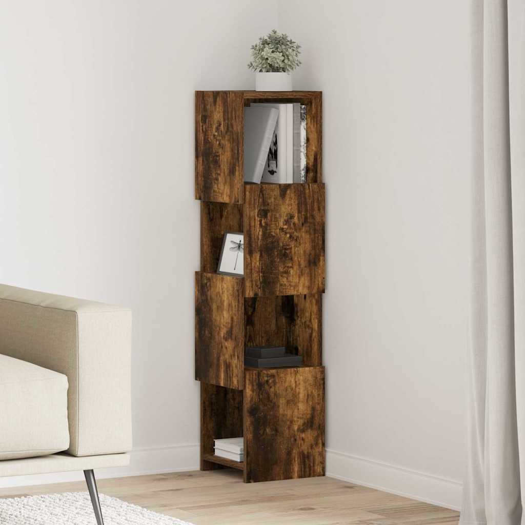 vidaXL Hoekkast Wit 25,5x25x102cm Bewerkt hout