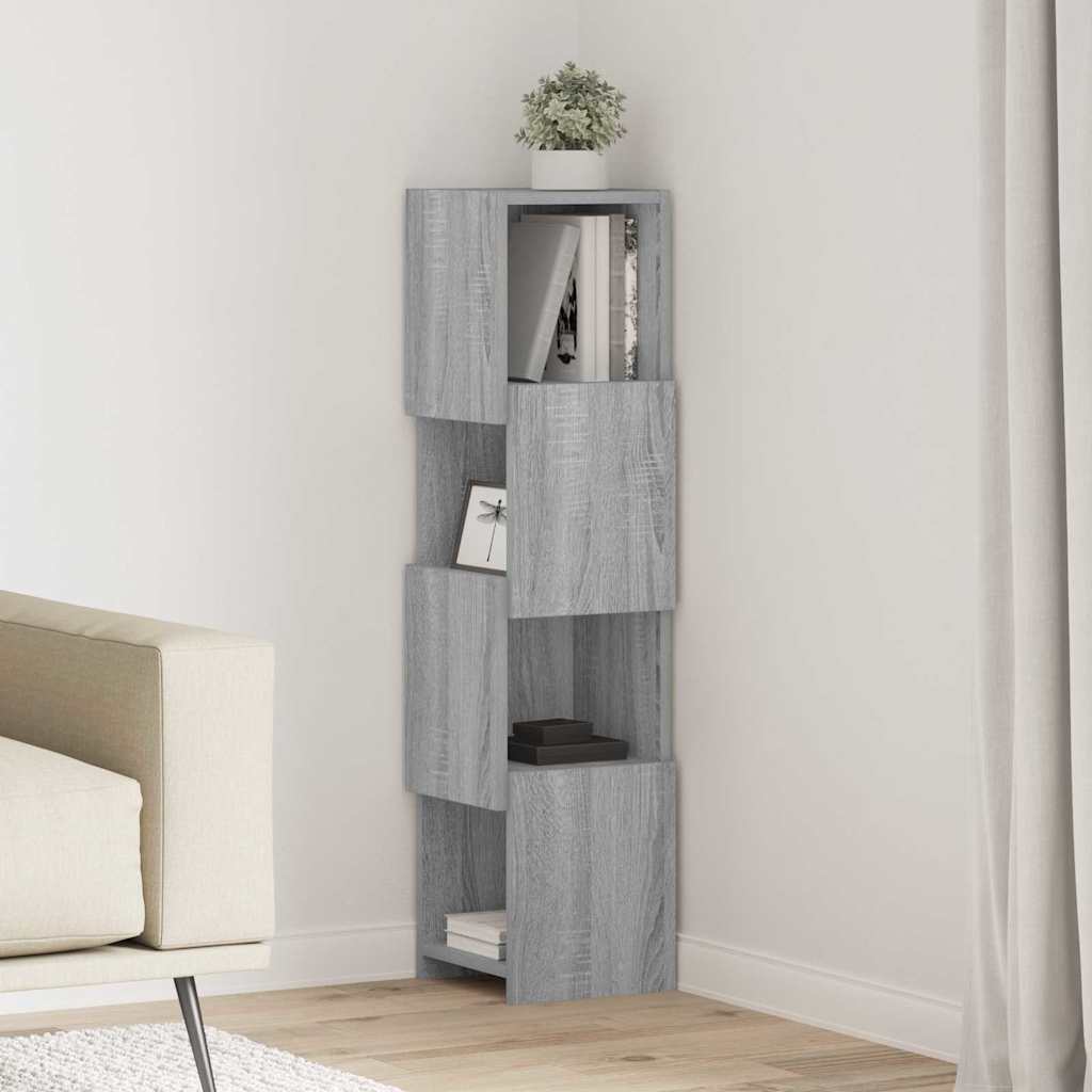 vidaXL Hoekkast Wit 25,5x25x102cm Bewerkt hout