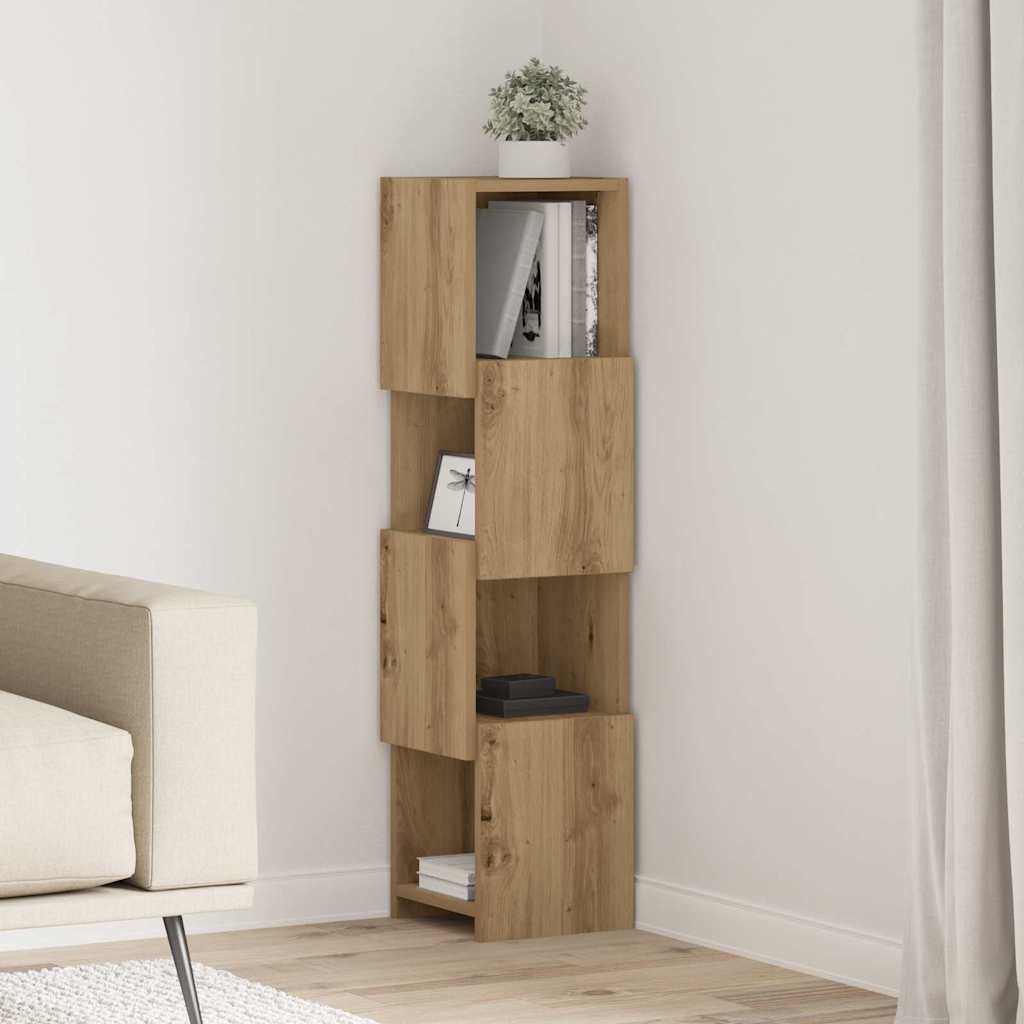 vidaXL Hoekkast Wit 25,5x25x102cm Bewerkt hout