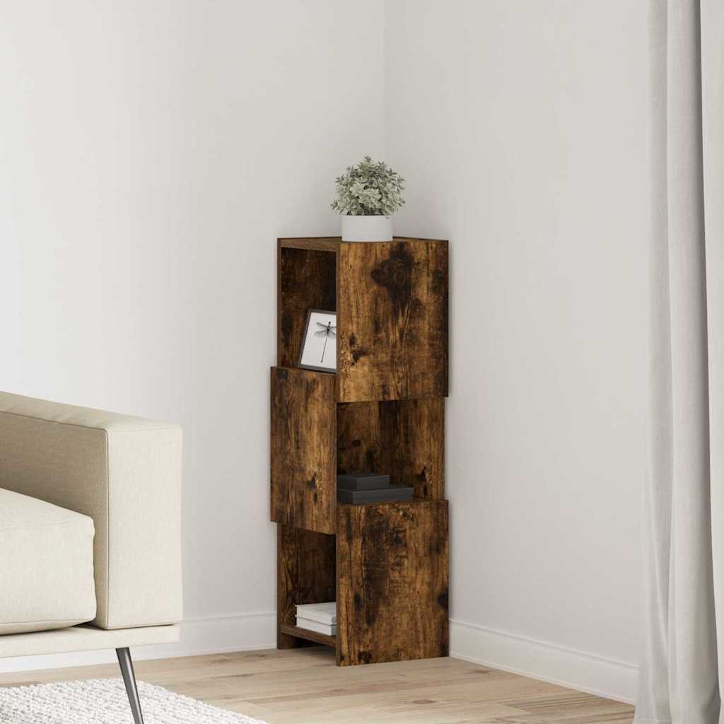 vidaXL Hoekkast Wit 25,5x25x102cm Bewerkt hout