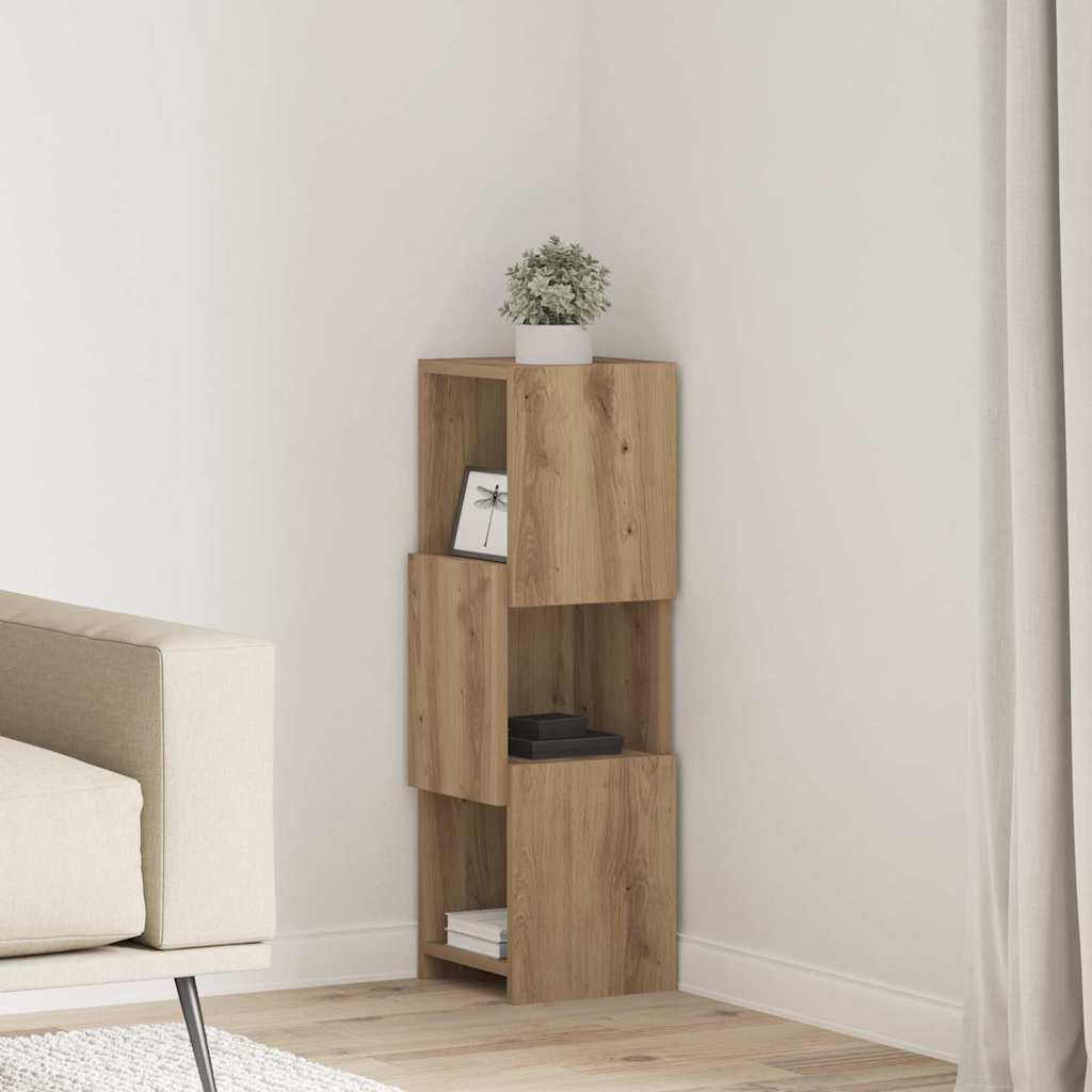 vidaXL Hoekkast Wit 25,5x25x102cm Bewerkt hout