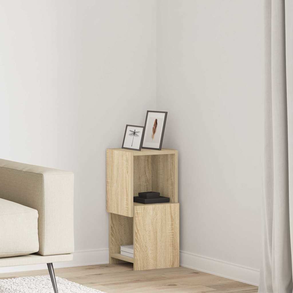 vidaXL Hoekkast Wit 25,5x25x102cm Bewerkt hout