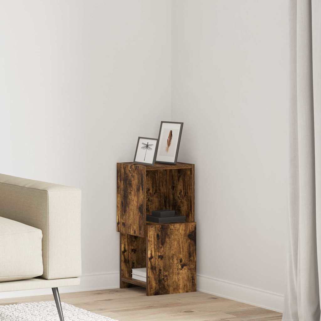 vidaXL Hoekkast Wit 25,5x25x102cm Bewerkt hout