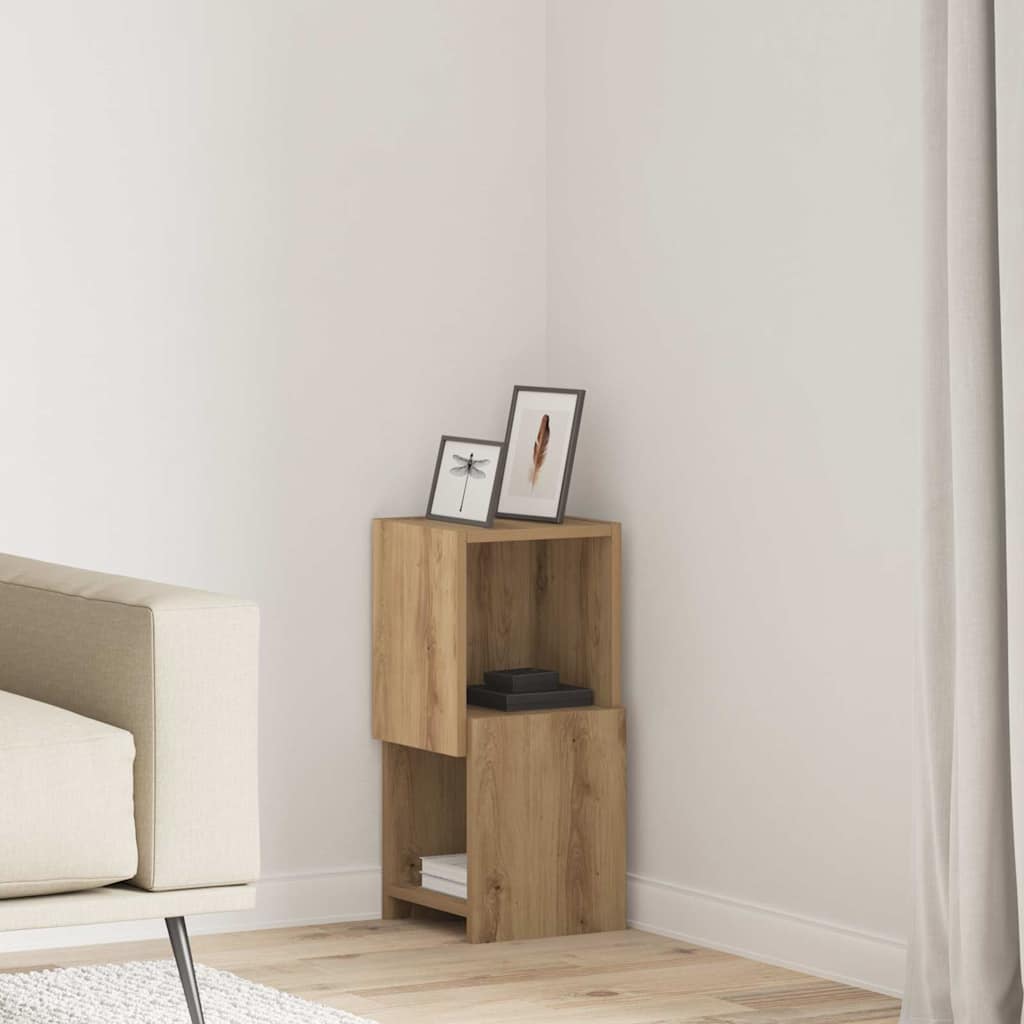 vidaXL Hoekkast Wit 25,5x25x102cm Bewerkt hout