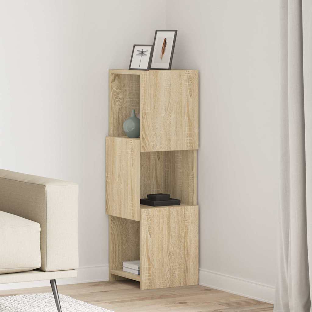 vidaXL Hoekkast Wit 25,5x25x102cm Bewerkt hout
