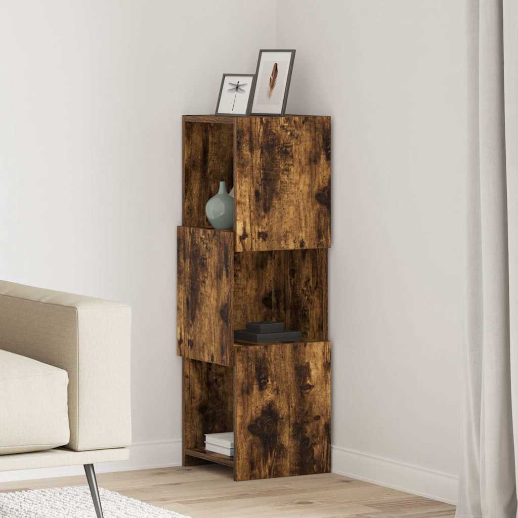 vidaXL Hoekkast Wit 25,5x25x102cm Bewerkt hout